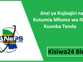 Jinsi ya Kujisajiri na Kutumia Mfumo wa NEST Kuonba Tenda