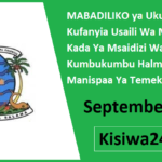 MABADILIKO ya Ukumbi Wa Kufanyia Usaili Wa Mchujo Kada Ya Msaidizi Wa Kumbukumbu Halmashauri Ya Manispaa Ya Temeke