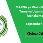 MAJINA ya Wailioitwa Kazini Tume ya Utumishi wa Mahakama