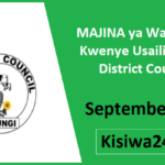 MAJINA ya Walioitwa Kwenye Usaili Ikungi District Council September 2025