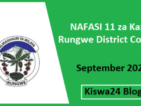 NAFASI 11 za Kazi Rungwe District Council September 2025