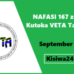 NAFASI 167 za Kazi Kutoka VETA Tanzania September 2025