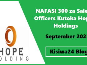 NAFASI 300 za Sales Officers Kutoka Hope Holdings September 2025