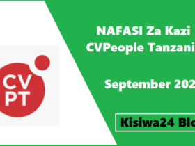 NAFASI Za Kazi CVPeople Tanzania September 2025