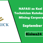 NAFASI za Kazi Fitter Technician Kutoka Barrick Mining Corporation September 2025