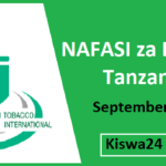 NAFASI za Kazi JTI Tanzania September 2025
