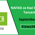 NAFASI za Kazi KCB Bank Tanzania September 2025