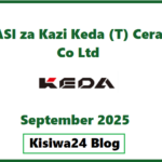 NAFASI za Kazi Keda (T) Ceramics Co Ltd September 2025