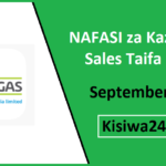 NAFASI za Kazi Shope Sales Taifa Gas September 2025