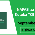 NAFASI za Kazi Tanzania Commercial Bank (TCB) Bank September 2025