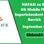 NAFASI za Kazi UG Mobile Fleet Superintendent Kutoka Barrick Mining Corporation September 2025