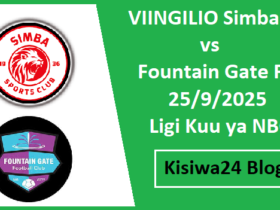 VIINGILIO Simba SC vs Fountain Gate FC 25/9/2025 Ligi Kuu ya NBC