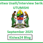Walioitwa Usaili/Interview Serikalini, UTUMISHI