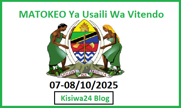 MATOKEO Ya Usaili Wa Vitendo Uliofanyika Tarehe 07-08/10/2025