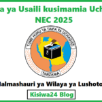 Majina ya Usaili kusimamia Uchaguzi NEC 2025 - Halmashauri ya Wilaya ya Lushoto