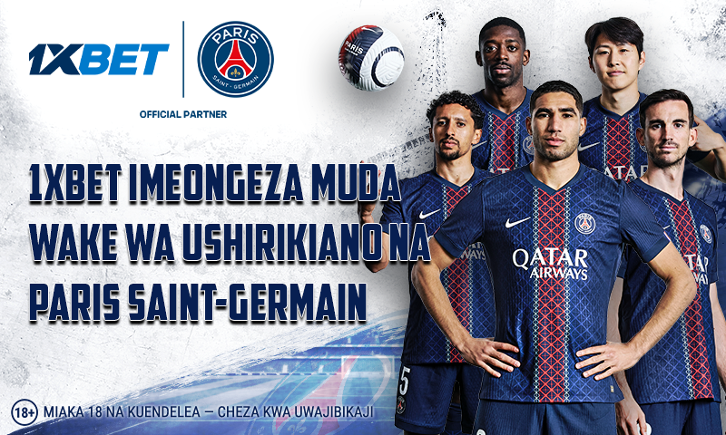 1xBet na Paris Saint-Germain Yaongeza Ushirikiano Kwa Misimu 3 Zaidi